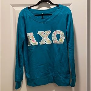 Alpha Chi Omega Letter Sweatshirt